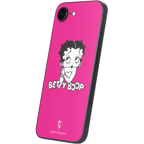 Betty Boop Pink Background iPhone 16e Skin